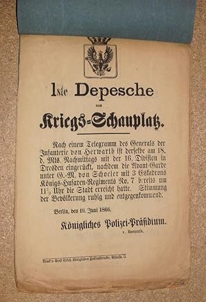 Depesche vom Kriegs-Schauplatz. 1ste - 25ste.