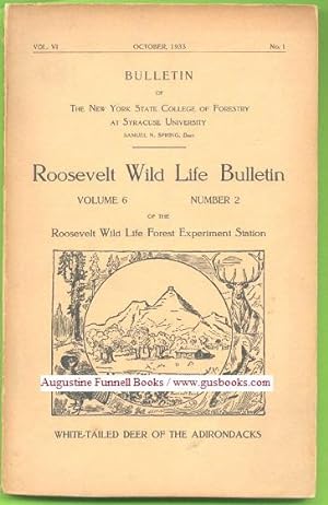 ROOSEVELT WILD LIFE BULLETIN, Volume 6 Number 2, White-tailed Deer of the Adirondacks