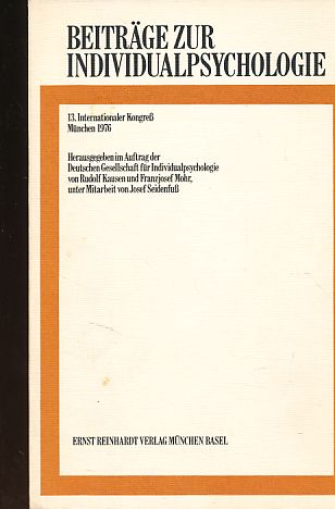 Bericht über den 13. Kongreß der Internationalen Vereinigung für Individualpsychologie