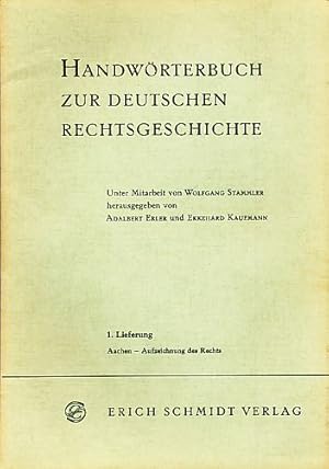 handwrterbuch zur deutschen rechtsgeschichte