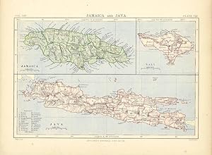 Jamaica and Java Map. Encyclopaedia Britannica. 1877.