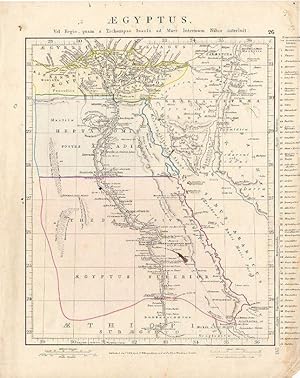 Egyptian Map by Aaron Arrowsmith. Hand Colored. 1841.