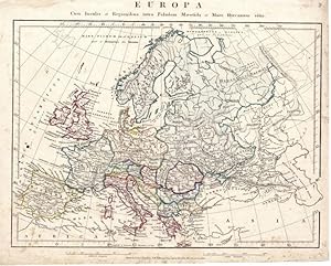 Map of Roman Europe by Aaron Arrowsmith. Hand Colored. 1841.