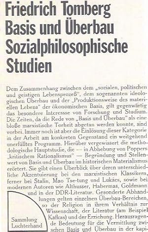 Basis und Überbau Sozialphilosophische Studien