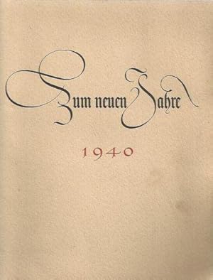 Zum neuen Jahr 1940. Politisches Kalenderbaltt aus dem jahre 1692!