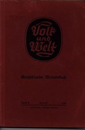 Volk und Welt. Deutschlands Monatsbuch, Band 8, August 1939