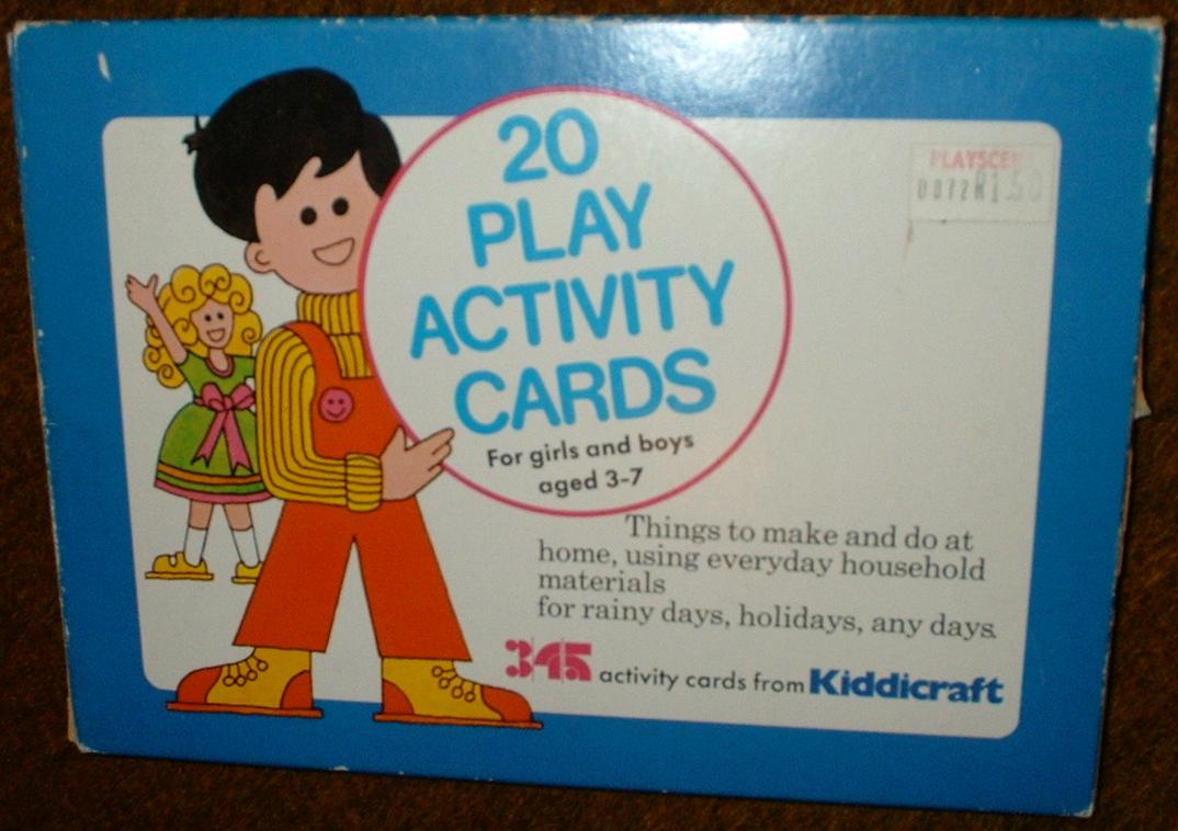 20 Play Activity Cards. For girls and boys aged 3 -7 - 20 Play Activity Cards. For girls and boys aged 3 -7