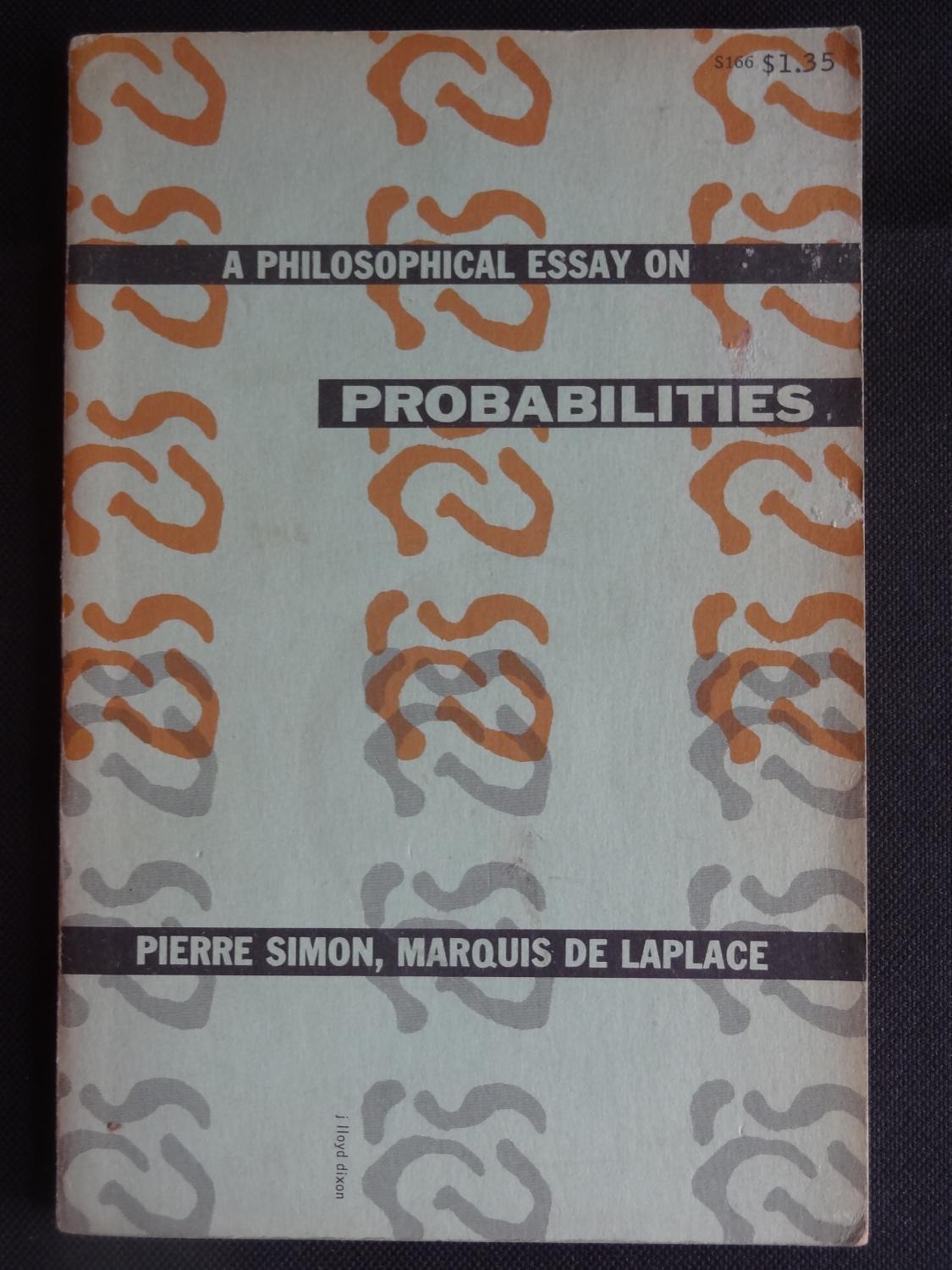 The Yellow Wallpaper Essays Laplace Pierre Simon A Philosophical Essay On Probabilities In Life Philosophy Essay Help Business Plan Writers Sample High School Essays also High School Experience Essay Creating The Works Cited Page Of An Mla Research Paper A English Essay About Environment