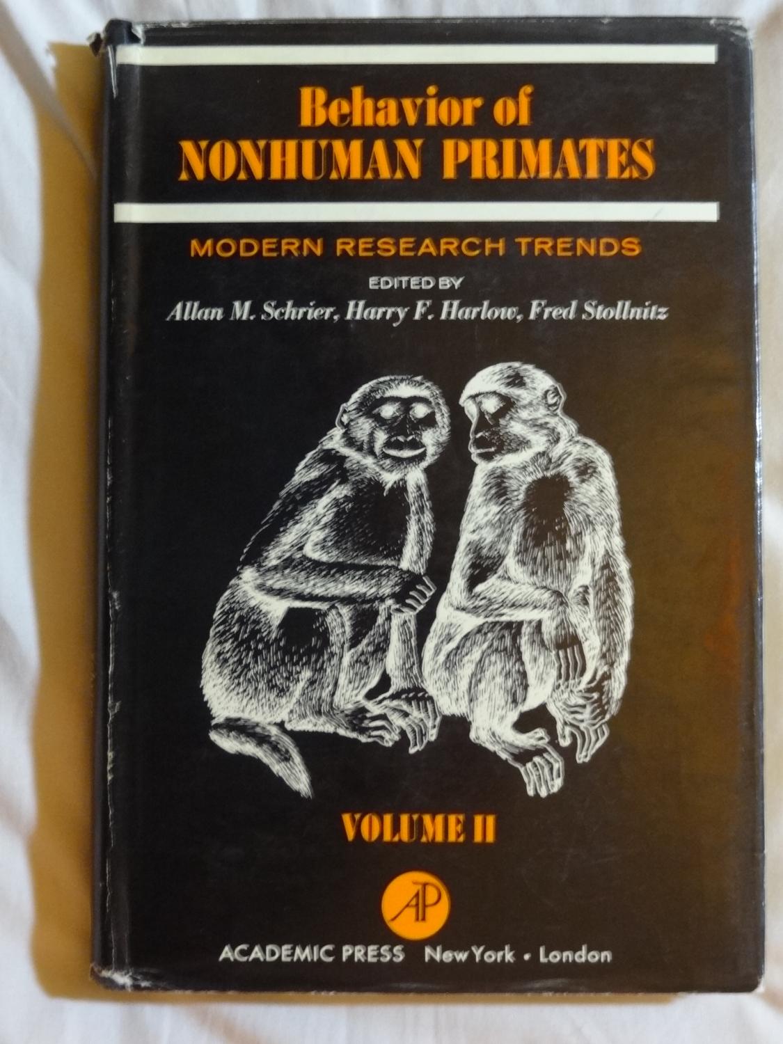 BEHAVIOR OF NONHUMAN PRIMATES Modern Research Trends Volume II