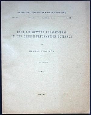 Über die Gattung Phragmoceras in der Obersilurformation Gotlands. Mit 27 Tafeln (= Seriges Geolog...
