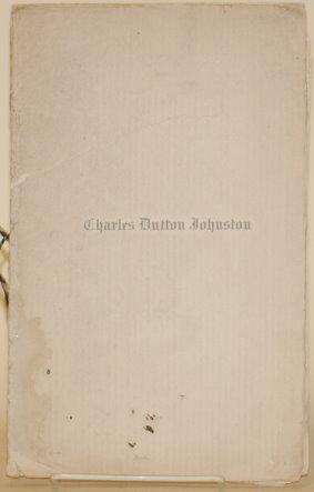 CHARLES DUTTON JOHNSTON (1876-1924)