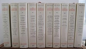 La comédie humaine. Tomes I à X. Bibliothèque de La Pléiade.