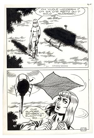 Satanik #112 - La spirale, Page 25. Original Comic Art by Magnus