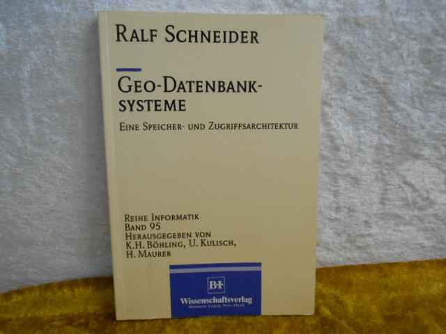 Geodatenbanksysteme. Eine Speicher- und Zugriffsarchitektur