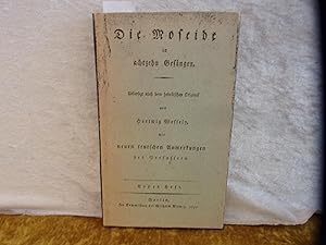 Die Moseide in achtzehn Gesängen. Erstes Heft. Übersetzt nach dem hebräischen Original