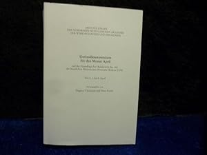 Gottesdienstmenäum für den Monat April: auf der Grundlage der Handschrift Sin. 165 des Staatliche...