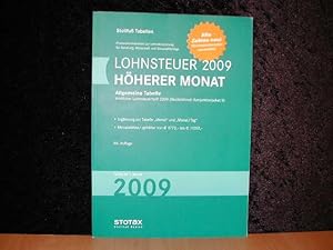 Stollfuß Tabellen : Lohnsteuer Höherer Monat 2009. Allgemeine Tabelle