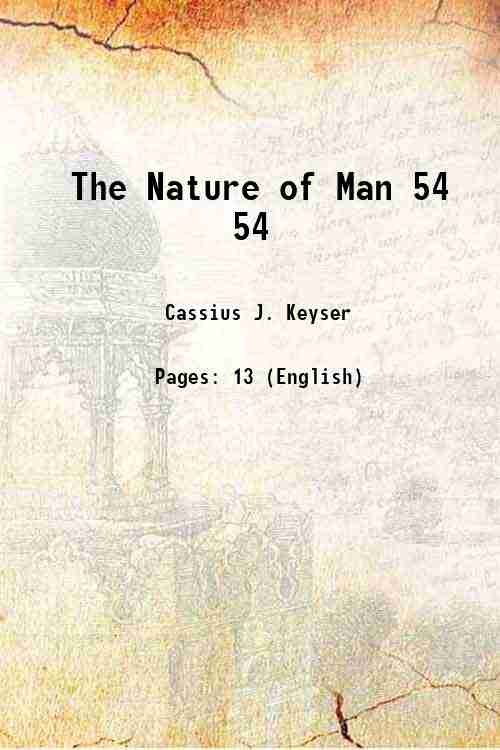 The Nature Of Man