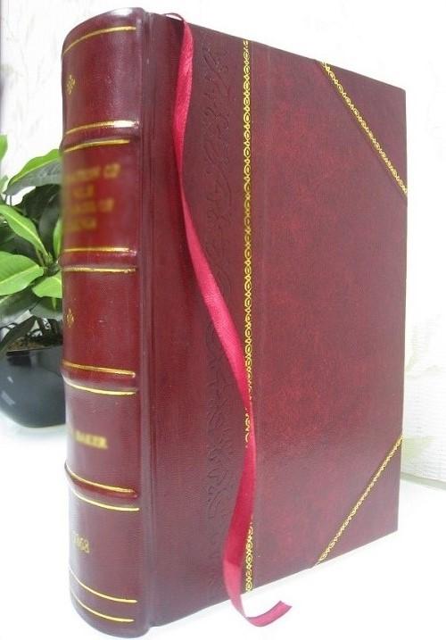 Elements of water bacteriology, with special reference to sanitary water analysis 1904 [Leather Bound]