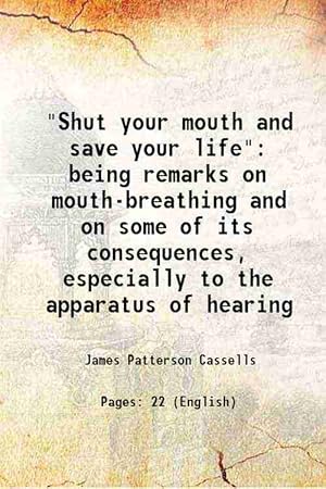 Shut Your Mouth Save Your Life Abebooks - 