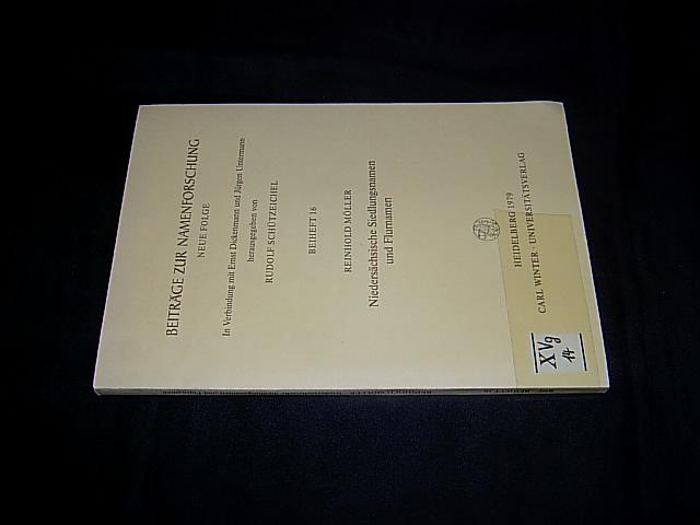 Niedersächsische Siedlungsnamen und Flurnamen in Zeugnissen vor dem Jahre 1200. Eingliedrige Namen