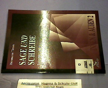 Sage und schreibe. Inszenierungen religioser Lesekultur. (= Innen und Außen, 2). - Timm, Hermann