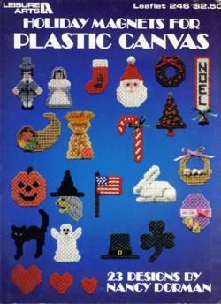 Holiday Magnets For Plastic Canvas Leaflet