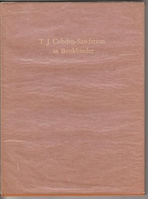 T. J. Cobden-Sanderson as Bookbinder. Translated by I. Grafe.