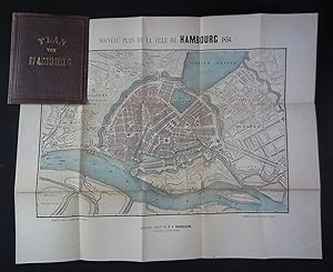 Plan von Hamburg / Nouveau plan de la ville de Hambourg 1854.