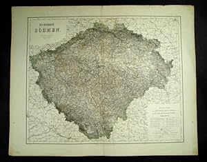 Das Königreich Böhmen. Entworfen von C. Gräf. Bearbeitet von A. Mueller. Terrain von V. Geyer.