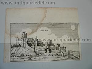 Castellaun, anno 1650, Merian Matthäus, Panorama, Blattmaß: 10x1