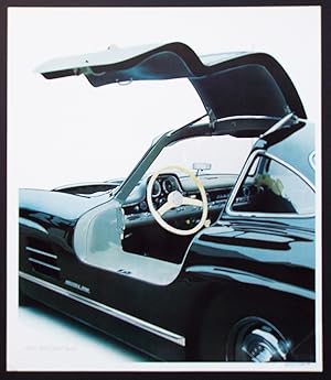 Artwork Prints Posters Collections Art Collectibles 55 Mercedes Benz 300 Sl Interior Cleworth Gullwing Signed