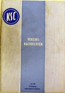 Karlsruher Sport-Club - Vereins-Nachrichten vom Juli 1955.