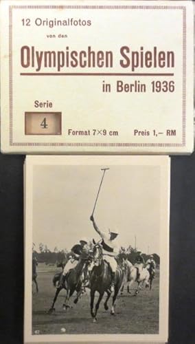(Olympiade 1936) 12 Originalfotos von den Olympischen Spielen in Berlin 136. Serie 4 (Bilder 49-6...
