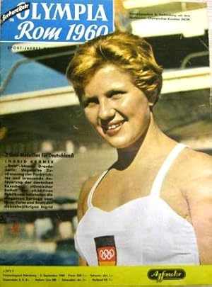 OLYMPIA in Rom 1960. Sport-Jahres-Meister Nr. 5 vom 5. September 1960. Titelbild mit Ingrid Krämer