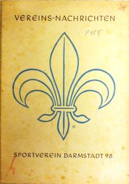 Darmstadt 98 - Vereinsnachrichten Nr. 10 - Oktober 1955, 7. Jahrgang.