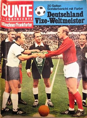 (WM 1966) BUNTE Illustrierte - 20 Seiten Sonderbericht mit Farbe - Deutschland Vize-Weltmeister. ...