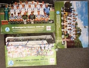 Stuttgarter Kickers. Mannschaftsposter von 1982/83 - 1989/90 - 1991/92. Achtung: Das Poster von 8...