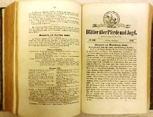 Bätter über Pferde und Jagd. 10. Jahrgang 1861. Erster und zweiter Band in 1 Band (= Nummern 471-...