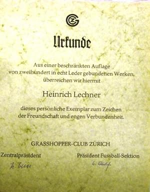 Grasshopper-Club Zürich. Fussball-Sektion. Fussball mit GC. Ausgabe 1979/80. Eines von 200 Exempl...