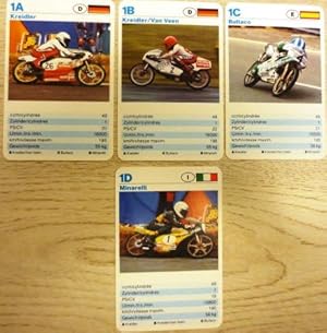 Motorrad WM, Motocyclettes de rallye. Großbild-Quartett mit Super-Stecher. Hersteller ? (Nr. 5312)