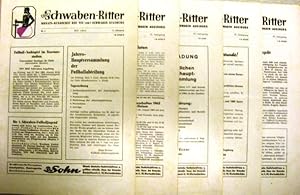 Der Schwaben-Ritter. Monats-Rundschau des TSV 1847 Schwaben Augsburg. 5 Hefte von 1963-1966.