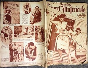 Deutsche Sport-Illustrierte. Alle Olympia-Hefte (Nrn 30-34 vom 22. Juli-12. August 1936) ) mit de...