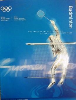 (Olympiade 2000) Badminton. Official Olympic Games Sport Program. 15 September - 1 October 2000. ...