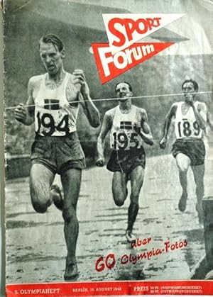(Olympiade 1948) Sport-Forum. 5. Olympiaheft. Berlin, 19. August 1948. Chefredakteur: Dr. Christi...