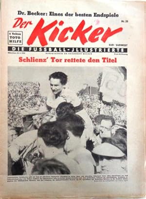 (Deutscher Meister 1952: VfB Stuttgart) Der Kicker (Süd/Südwest) Nr. 25 vom 23.6.1952.