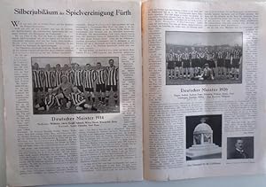 Hauptartikel im Heft: Silberjubiläum der Spielvereinigung Fürth (1903-1928).