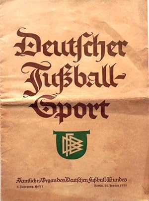 Deutscher Fußball-Sport. Alleiniges amtliches Organ des Fachamtes Fußball. Heft 2 v. 24.01.1935.