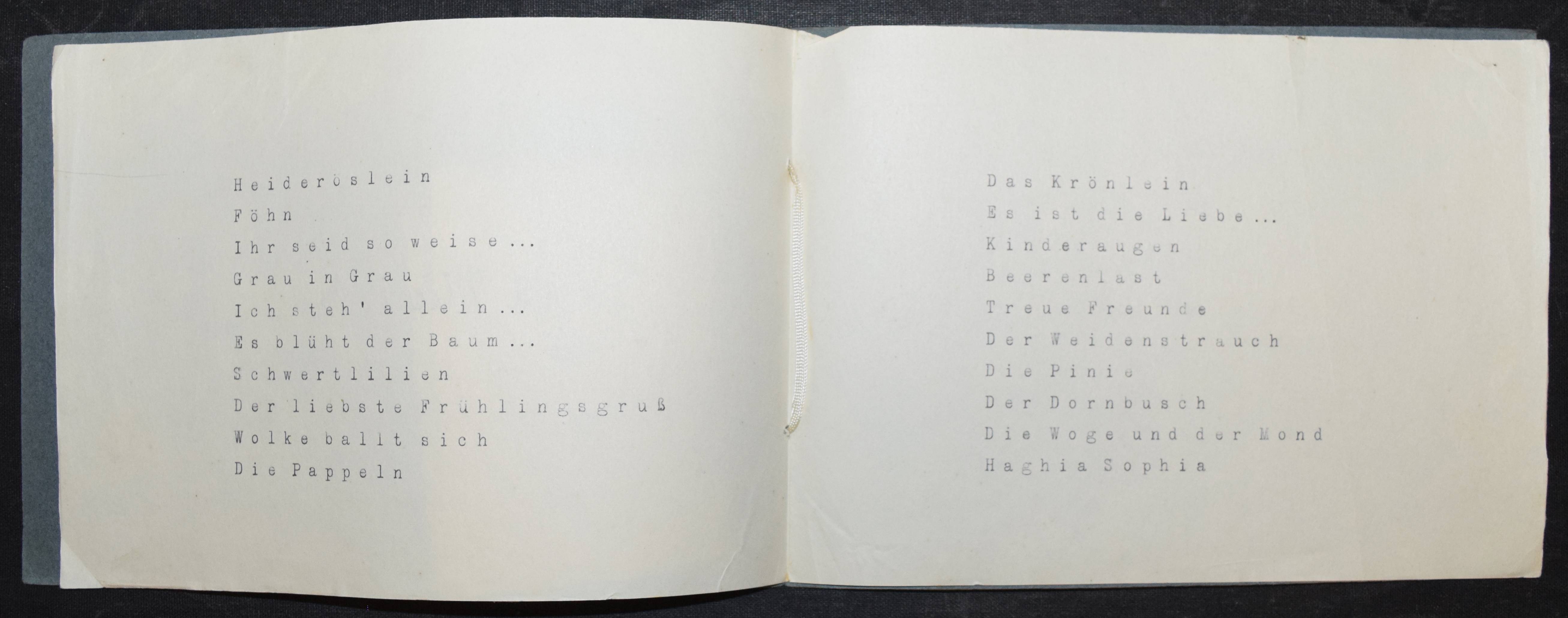 Eigene Gedichte. Deutsche Handschrift auf Papier. by Kribala, Maria