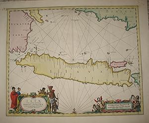 (Map of Java/Borneo/Sumatra): Insulae Iavae Cum parte insularum Borneo Svmatrae et circumjacentiu...